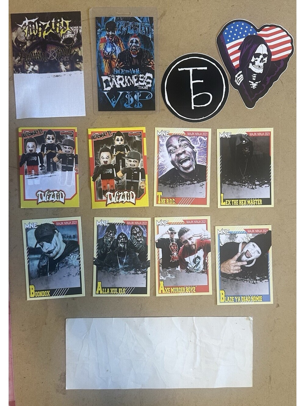 TWIZTID Card & Sticker Decal Lot Knuckleheadz JAMIE MADROX MONOXIDE Boondox AMB